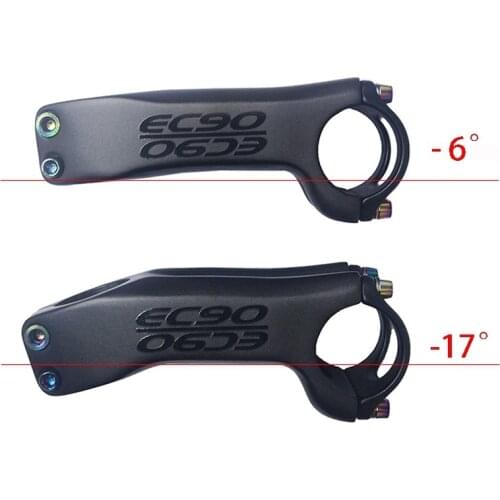 Carbon Stem EC90 Mountain Bike Stem Carbon Fiber Road Bike Handlebars Plus or Minus 6 Degrees/17 Degrees Road Bike Stem