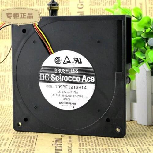 FOR Sanyo 109BF 12T 12H 14 12032 12V 0.72A 12cm blower turbine Cooling fan