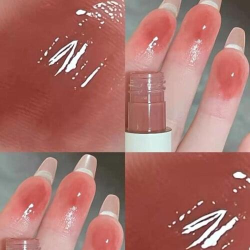 1 PC Lip Glaze Liquid Lipstick Matte Texture Waterproof Sweat Resistant Rich Color Lipstick Waterproof Vivid Lipgloss Glitter