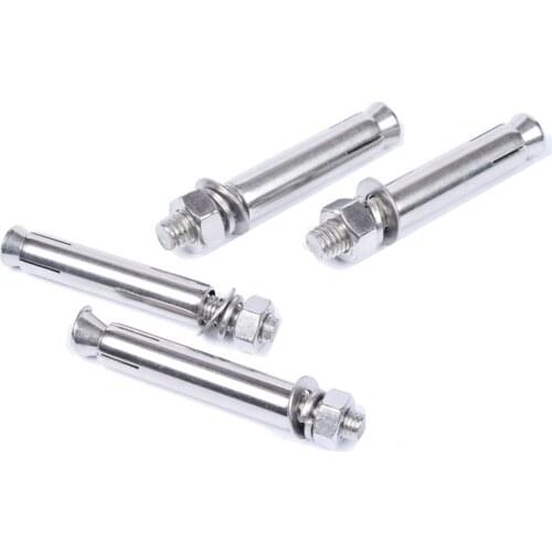10pcs M6*70 Expansion Screw 304 Stainless Steel Expansion Bolt for Subway Home Decoration Fasteners Assortment Kit Heavy Duty