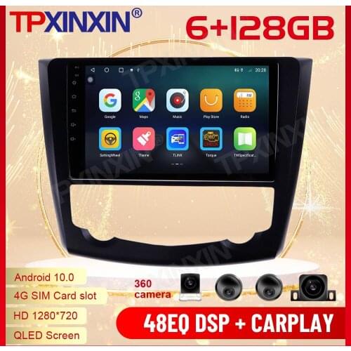 2 Din Carplay Android Radio Receiver Multimedia Stereo For Renault Kadjar 2015 2016 2017 GPS Navigation Audio Recorder Head Unit