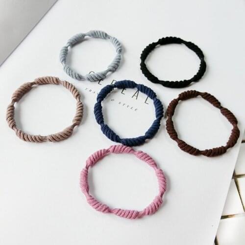 2pcs/lot New High Elastic Hair Bands for Women Girls Solid color Hairband Ponytail Holder Rubber Scrunchies Hair Accessories
