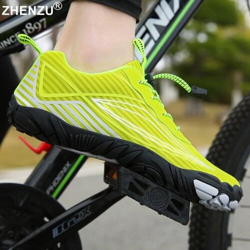 2021 Casual MTB Cycling Shoes Men Outdoor Road Bike Shoes Trail Trekking Shoes Lightweight Sneakers Jogging Shoes Size 46