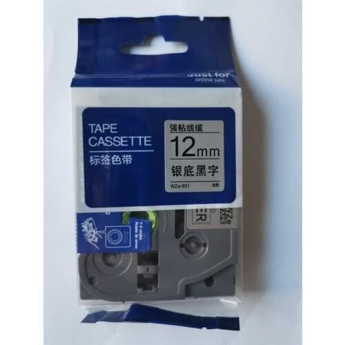 12mm Label Tape For Ribbon Printer TZE WZE-931