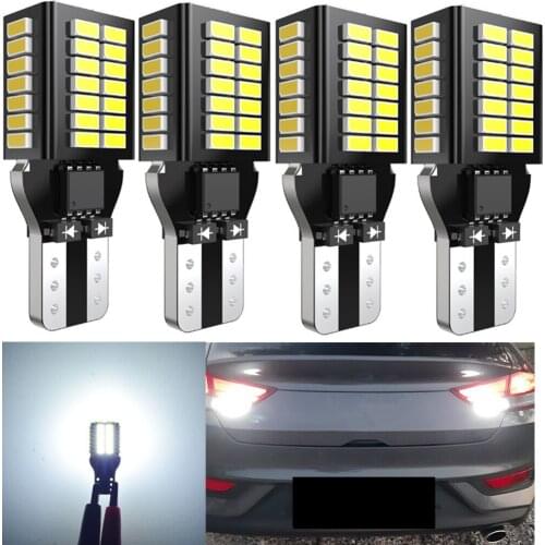 4pcs T15 W16W LED CANBUS Backup Reverse Light For VW Polo Golf 4 5 7 6 3 Beetle Passat B5 B6 B7 T5 Touran Bora T4 Touareg