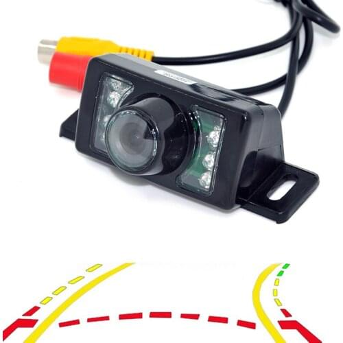 Variable Dynamic Trajectory Tracks Car Rear View Backup Camera for 7LED night Car CCD Auto Parking Assistance