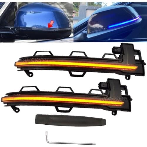 For 2018 2019 2020 BMW X3 X4 X5 X6 X7 G01 G02 G05 G06 G07 LED Dynamic Turn Signal Blinker Side Mirror Indicator Light Repeater