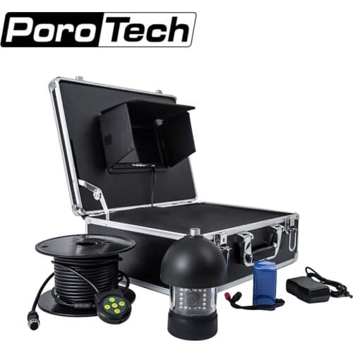 F18 50M 360 degree panning camera 7" 9" Underwater Video Fishing Camera Kit Fish Finder IR LED Lamp Fish Camera