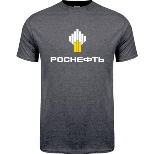 Rosneft Russian Oil T Shirt Men Summer Short Sleeve Cotton Rosneft T-shirts Tops Man Cool Tshirt LH-208