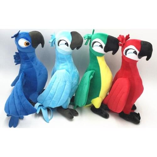 Movie Rio 2 Parrot Plush Toys 30cm Blu & Jewel Cartoon Soft PP Cotton Stuffed Dolls Children Christmas Gift