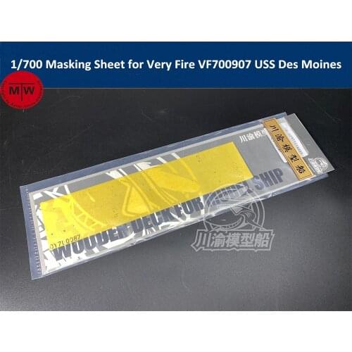 1/700 Scale Masking Sheet for Very Fire VF700907 USS Des Moines CA-134 Model Ship CY700087