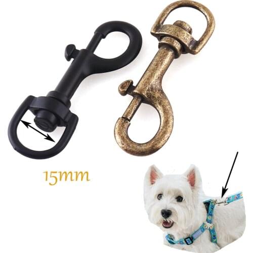 Metal Snap Leash Clip Rose gold Swivel Snap Hook Swivel Bolt Snap Hook for Lock Leash Pet Dog collar backpack accessories 6pcs