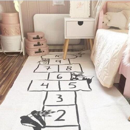 World Adventure Chess Track Road Baby Nordic Quilt Floor Bed Mats Kids Toddler Warm Winter Blanket Cover Developing Carpet INS