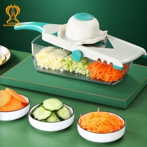 SHANGPEIXUAN Multifunction Vegetable Shredder Fruit Cutter Vegetables Grater Stainless Steel Lemon Slicer Kitchen Accessories