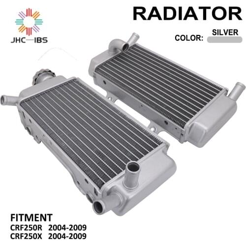 Motorcycle Aluminum Radiator Water Tank Cooling Cooler For HONDA CRF250R CRF250X CRF 250X 250R 250X 250 X 2004-2009 Dirt Bike