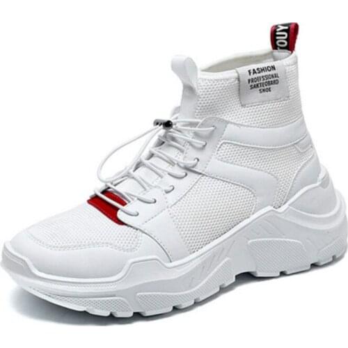 Men Casual Shoes Mens sneakers Lace-up Fashion High Top Men High Pipe Retro Comfortable Mens Flat Shoes chaussure homme O1-25