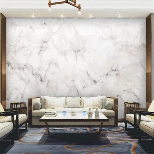 Customized 3D Mural Wallpaper Bleeding Big Flower White Jazz White Marble Pattern Slab Background Wall Decorative Painting Wallp