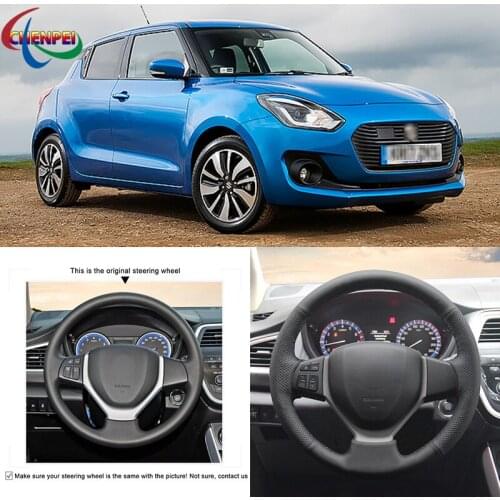 DIY Anti-Slip Wear-Resistant Steering Wheel Cover For Suzuki Swift 2011-2017 Vitara Celerio 2015-2019 Car Interior Accessories