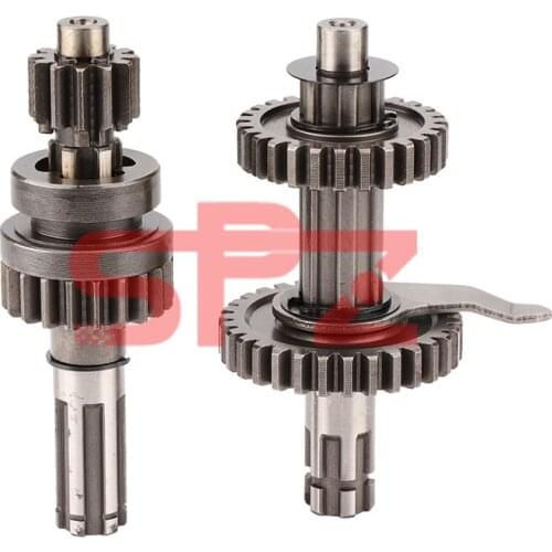 Transmission reverse main and auxiliary shafts are suitable for 50cc-110cc 1+1 reverse engines