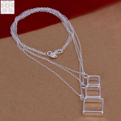 N925 Sterling Silver color Jewelry Multi Balls Necklace Free Shipping Brand New One Pcs RM0136