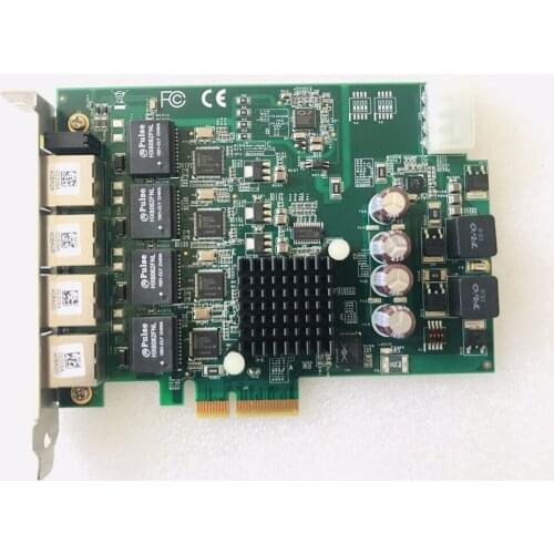 Industrial used PCIe-GIE64+ 51-18519-0A40 GigE Vision 4-CH PCI Express Power over Ethernet Frame Grabbers