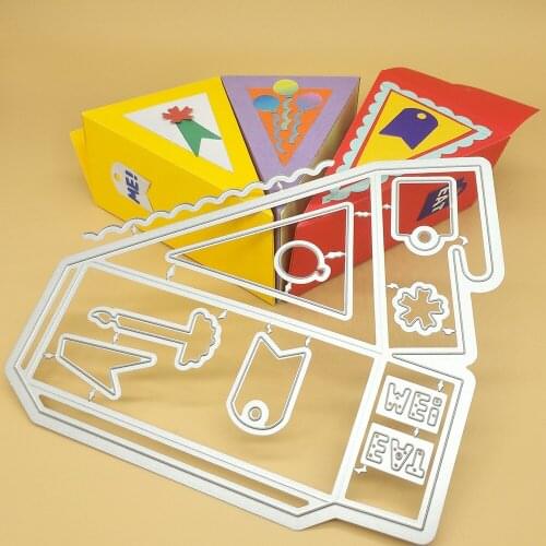 Christmas candy box, gift box, popcorn box metal cutting knife mold, paper crafts, scrapbook, photo album DIY decoration