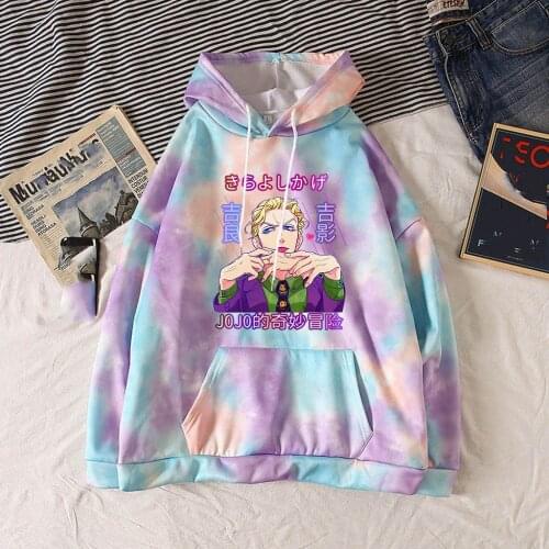 Hot Manga Jojo Bizarre Adventure Sweatshirt Harajuku Cool Tops for Men/women Hoodie