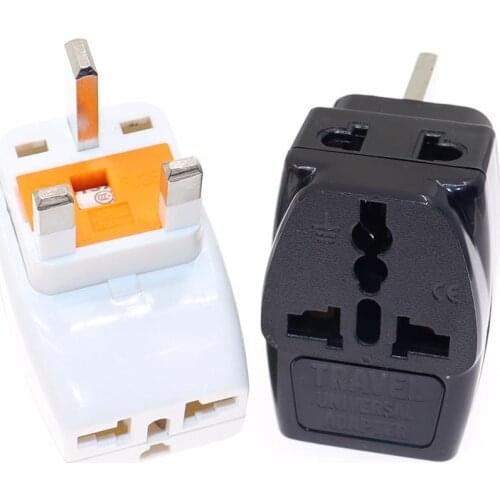 Universal AU US EU to UK Plug 3 in 1 International Travel Power Charger Adapter UK PLUG TYPE G Hong Kong Singapore Malaysia,1pcs