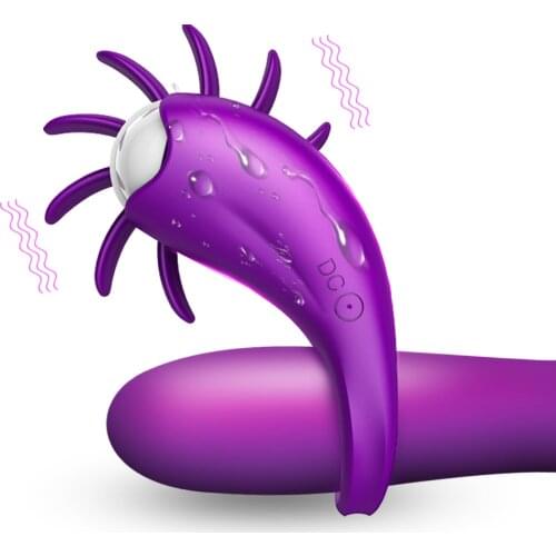 VATINE Rotation Oral Tongue Licking Penis Vibrating Ring G-spot Massage Vagina Clitoris Stimulate Vibrator Sex Toys for Couples