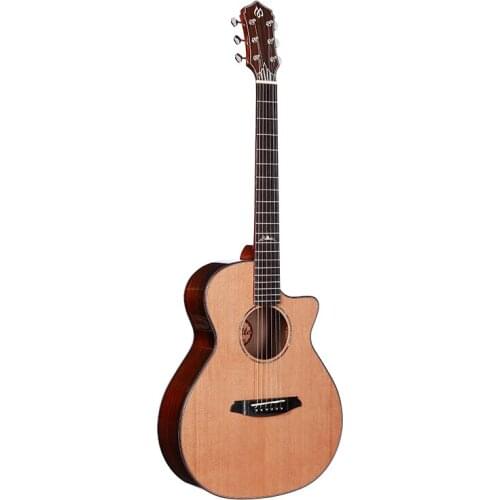 Bright 36inch guitar professional folk guitar top solid travel guitar shell mosaic girl guitar give guitar bag