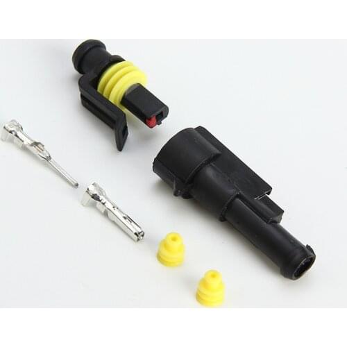 1sets 1/2/3/4/5/6 pins Way AMP Super seal Waterproof Electrical Wire Connector Plug for car waterproof connector