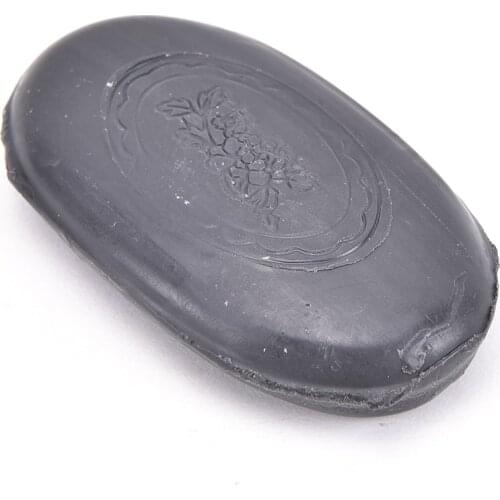 1Pcs Face&Body Clear Anti Bacterial Lighten Freckles Beauty&Health Care Tourmaline Soap Active Energy Black Bamboo Charcoal Soap