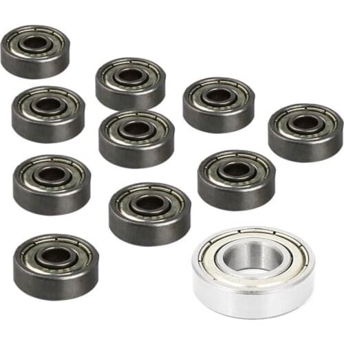 11Pcs Single Row Deep Groove Radial Ball Bearing - 10 Pcs 625ZZ 16 X 5 X 5Mm & 1Pcs 6900Z 10 X 22 X 6Mm