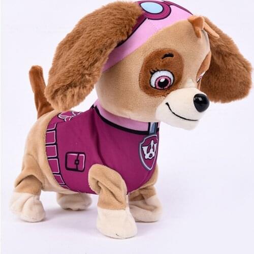 Figure 6pcs Lovely Electronic Toys Dog For Kids Baby Sound Control Dog Walking Singing Interactive Pets Gift Robot Electronica