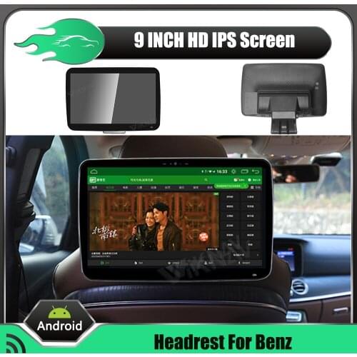 9 inch LCD Headrest Monitors HD input Radio AV Monitor for Benz series car audio Player stereo multimedia player video