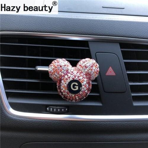 26 English letters Car perfume clip for air conditioner outlet Car fashion accessories Car Air Freshener Car-styling Perfumes