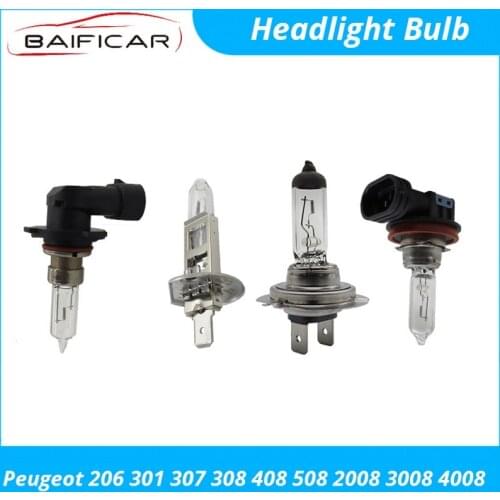 Baificar Brand New Car Headlight Bulb Head Light Lamp H1 H7 H9 HB3 for Peugeot 206 301 307 308 408 508 2008 3008 4008