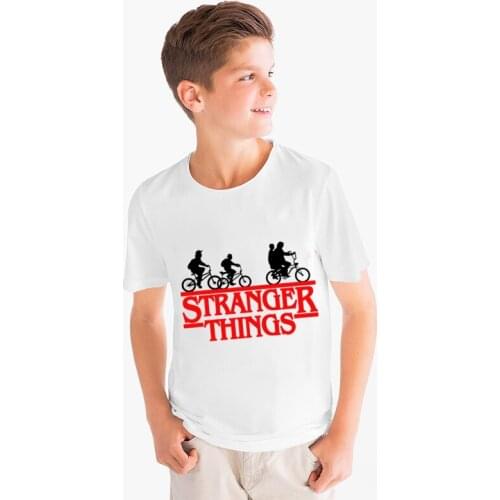 Camiseta Stranger Things tshirt Kid Boys Girls T-shirts Printed O-neck T Shirt Baby Kids Clothes Casual Tee Short Sleeve Tops