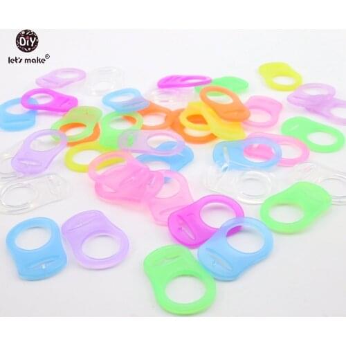 Lets make BPA Free Baby Safe silicone baby pacifier mam dummy chain holder pacifier clip Colorful Baby Shower Gift 50pc