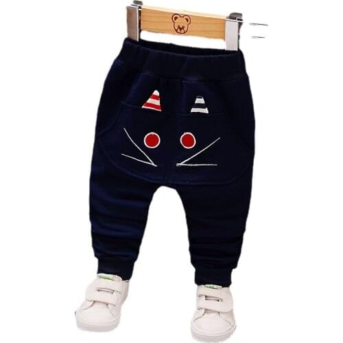 Kids Clothes Cartoon Pants Spring and Autumn Version of The New Cartoon Mouse Pants for Boys and Girls Aged 0-5 Ages Sweatpants