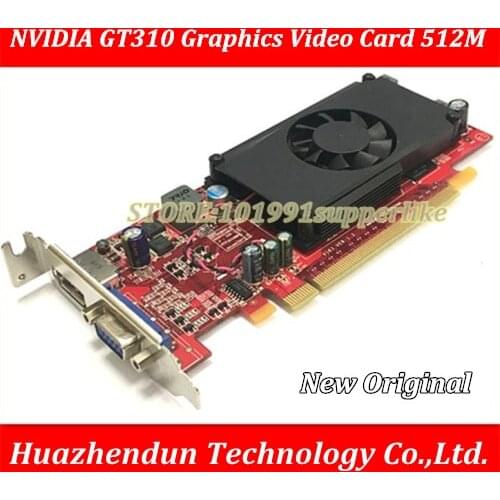 DEBROGLIE 1PCS Brand New LP lowprofile NVIDIA GT310 512M DDR3 PCIE Graphics Video Card DP VGA