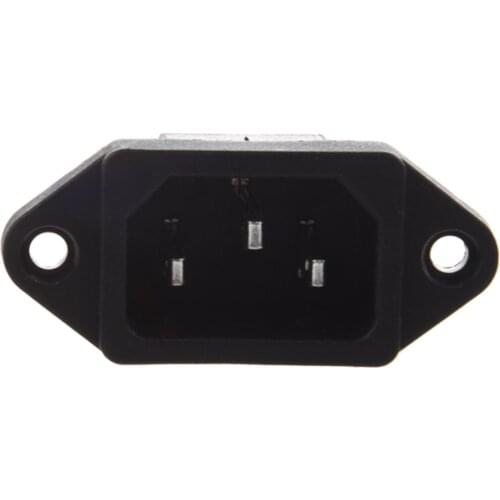 IEC 320 C14 Male Plug 3 Pins PCB Panel Power Inlet Socket Connector Drop shipping
