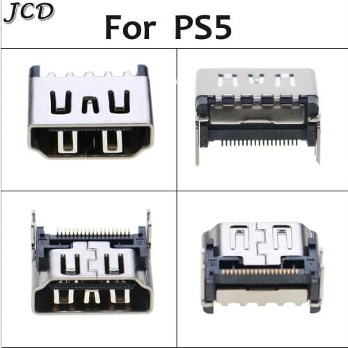 JCD 1pcs HD interface For PS5 HDMI-compatible Port Socket Interface for Sony Play Station 5 Connector