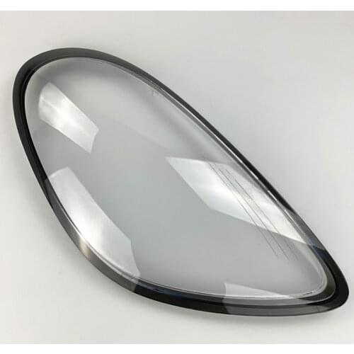 Car Front Headlight Cover For Porsche Cayman 981/718 2013-2016 Auto Lampshade Lampcover Head Lamp light glass Lens Shell Caps