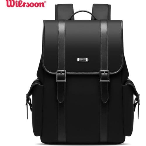 WIERSOON Fashion Backpack Canvas Women Backpack Anti-theft Shoulder Bag New School Bag For Teenager Girls School Backapck Female