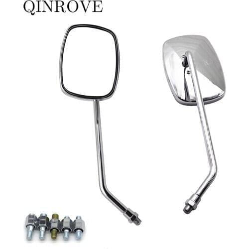 Motorcycle Rear View Mirrors 8 10mm Cafe Racer Side Mirror For Suzuki GSR 600 750 GSR400 GSX150 V-Strom 650 1050 SV400 SV650