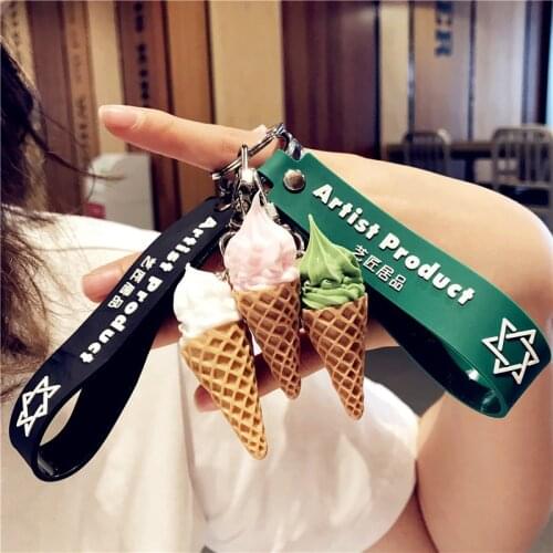 Soft pvc simulation fruit key pendant female cute ins net red keychain jewelry pendant ornament