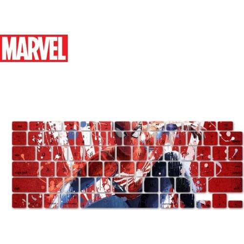 Marvel Spiderman Laptop Keyboard Stickers for Apple Macbook Air 2018 13.3in Keyboard Silicone Skin Cover for Mac Air 2019