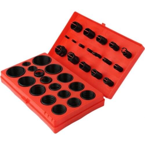 NEW 419 Rubber Gaskets Assorted O Ring Rubber Oring Seal R-01 to 32 Kit Set Assortment Set Kit Garage Plumbing With red Case