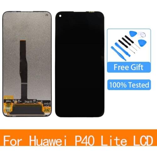Original Tested 6.4'' Display Replacement With Frame For Huawei P40 Lite LCD Touch Screen Digitizer Assembly for Nova 6 SE LCD